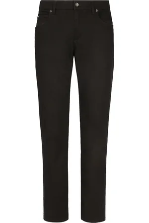Dolce & Gabbana Logo-plaque slim-fit jeans