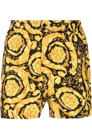 VERSACE Barocco-print silk shorts