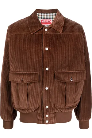Kenzo Logo-patch corduroy jacket