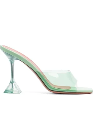 Amina Muaddi Lupita 110mm transparent mules