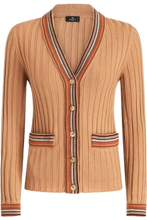 Etro Ribbed-knit V-neck cardigan