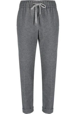 PESERICO SIGN Drawstring tapered trousers