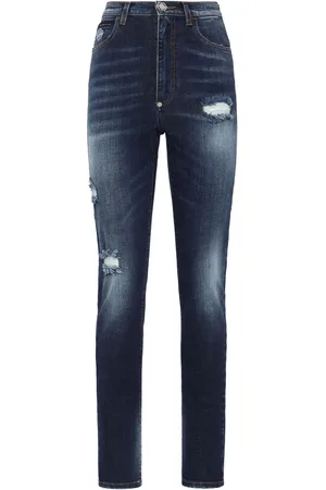 Philipp Plein Distressed-effect skinny jeans