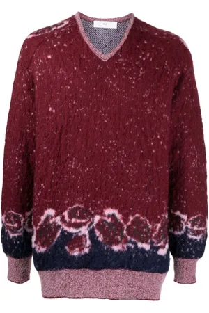 日本国産 TOGA PULLA / Intarsia knit pullover - トップス