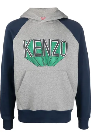 Kenzo Logo-print cotton jersey hoodie