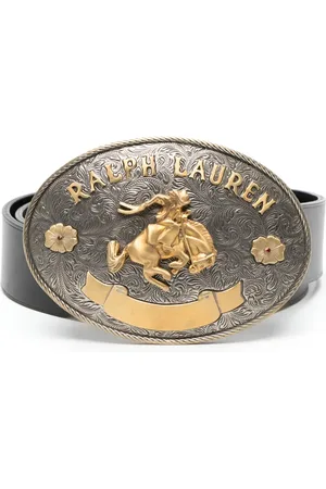 Ralph Lauren Embellished-buckle leather belt