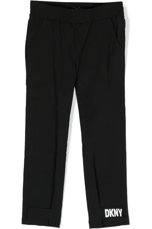 DKNY Logo tab elasticated waistband trousers