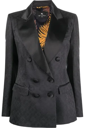 Etro Patterned-jacquard satin blazer