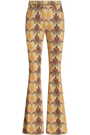 Etro Graphic-print flared jeans