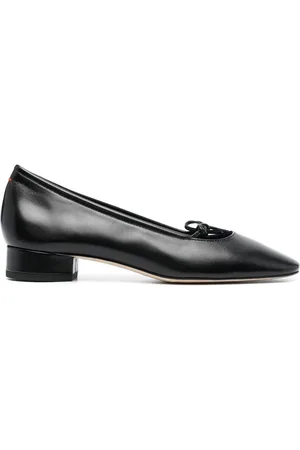Aeyde 25mm bow-detailing leather pumps