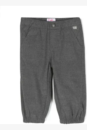 Il gufo Logo-patch cotton trousers