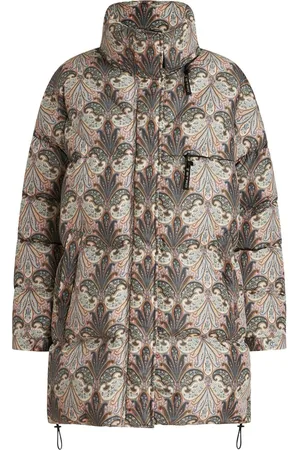 ETRO: nylon down jacket with paisley print - Multicolor