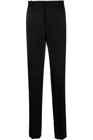 Alexander McQueen Mid-rise wool tailored trousers