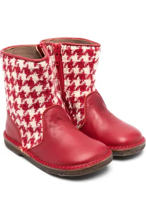 PèPè Herringbone-pattern leather boots
