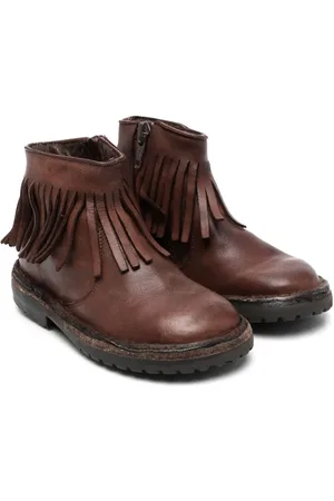PèPè Fringed leather ankle boots
