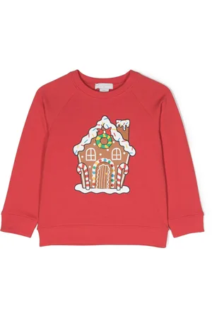 Stella McCartney Gingerbread House organic cotton sweatshirt