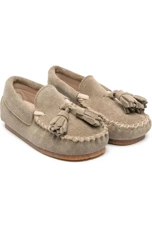 PèPè Dario suede tasseled moccasins