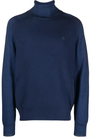 Etro Pegaso-embroidered roll-neck jumper