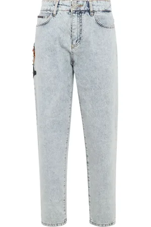 Philipp Plein Appliqu??-detail tapered jeans