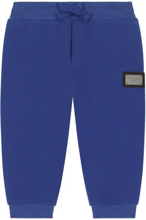 Dolce & Gabbana Logo-plaque cotton track trousers