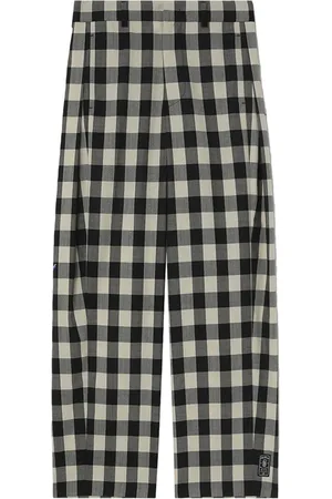 Ader Error Aoker gingham wool trousers