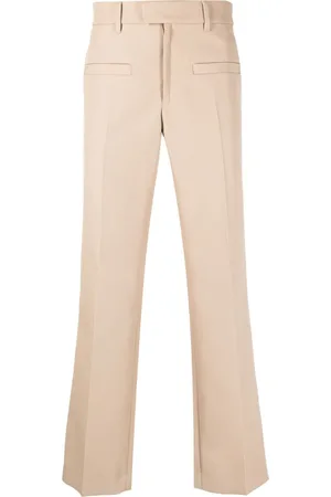 Courrèges Pressed-crease cropped trousers