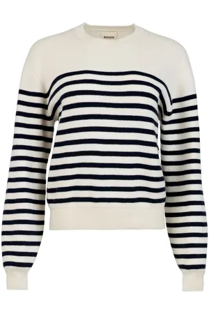 Khaite Viola striped cashmere jumper
