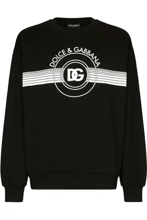 Dolce & Gabbana Logo-print long-sleeved cotton sweatshirt