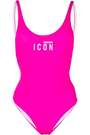 Dsquared2 Icon-print open-back swimsuit