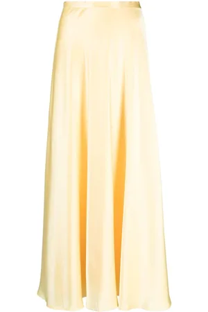 Ralph Lauren Flared satin maxi skirt