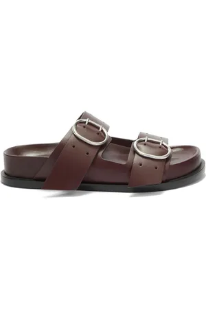 Jil Sander knotted-strap 70mm Leather Sandals - Farfetch