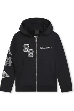Givenchy Logo-embroidered zip-up hoodie