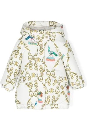 Roberto Cavalli Abstract-print padded coat