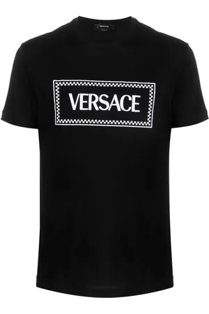 VERSACE 90s Logo embroidered T-shirt