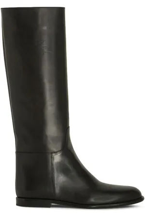Etro Debossed-logo leather riding boots