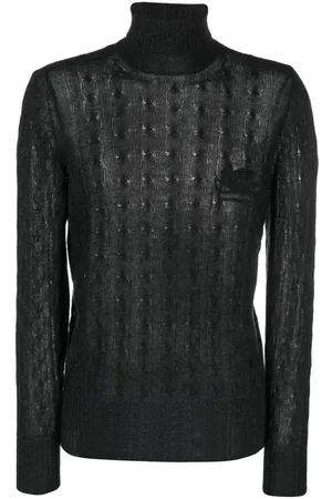Etro Roll-neck cashmere cable-knit jumper