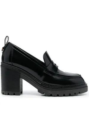 Sergio Rossi Joan 55mm penny-slot leather loafers