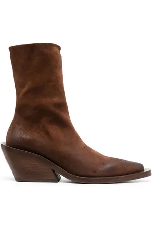 MARSÈLL 65mm pointed-toe suede ankle boots