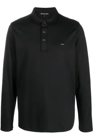 Michael Kors Long-sleeve cotton polo shirt