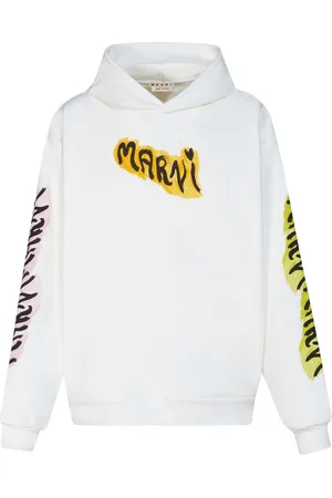 Marni Graffiti-print cotton hoodie
