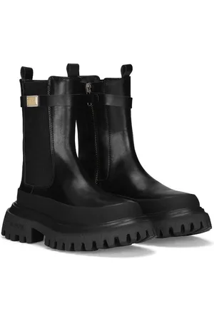 Dolce & Gabbana Logo-plaque leather wellies