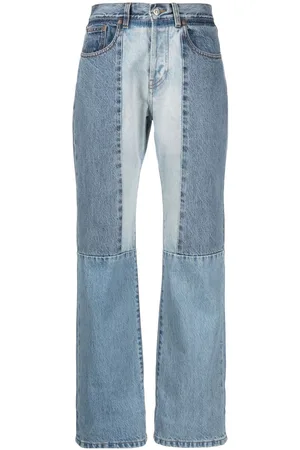 Victoria Beckham Straight-leg patchwork jeans