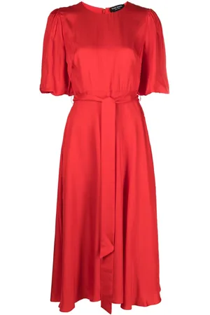 Kate Spade Poplin Smocked Dress, Engine Red - Medium