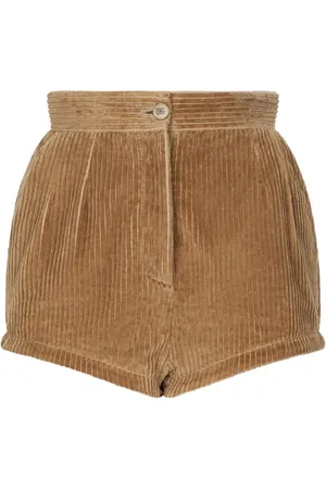 Dolce & Gabbana High-waist corduroy short shorts