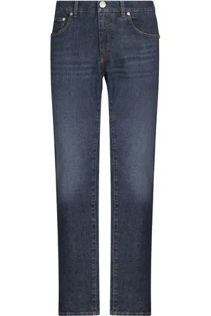 Etro Pegaso-motif slim-fit jeans