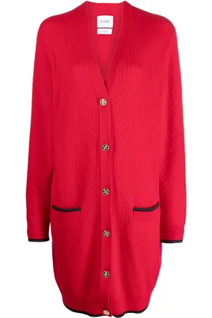 Barrie Button-up cashmere cardi-coat