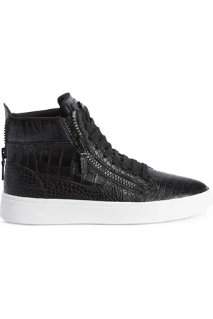 Giuseppe Zanotti Crocodile-effect high-top sneakers