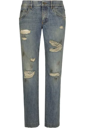 Dolce & Gabbana Ripped slim-fit jeans