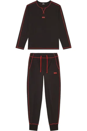 Diesel Umset-Willong logo-print pajamas