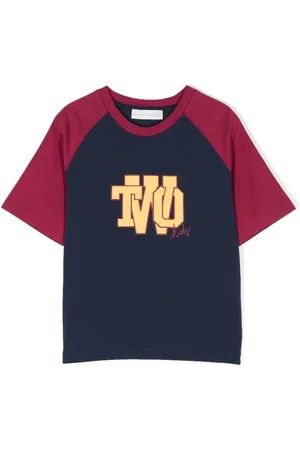 There Was One Kids Logo-print cotton T-shirt